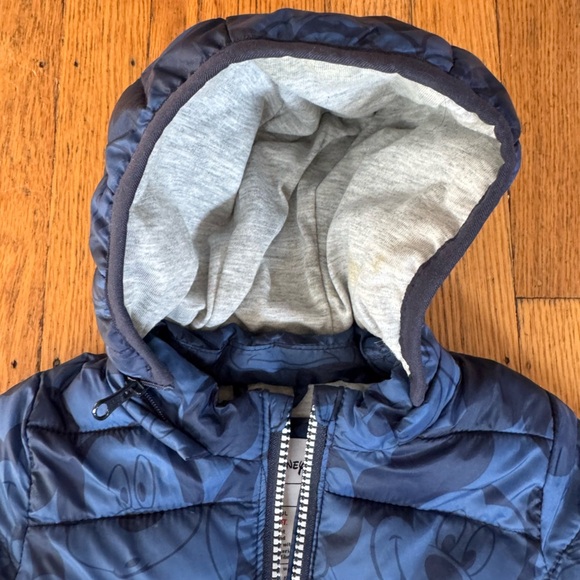 Baby GAP Disney Navy Blue Puffer Jacket size 0-6 months - Picture 5 of 12
